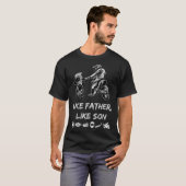 Dirt Bike Dad Son  Fathers Day Plus Size Graphic Tシャツ (正面フル)
