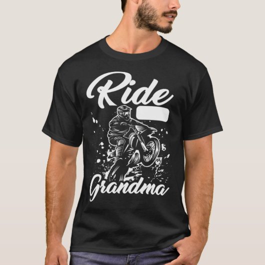 Dirt Bike Grandmother  Mx Motocross Dirt Biking Gr Tシャツ (正面)