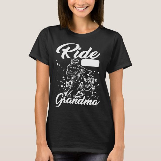 Dirt Bike Grandmother  Mx Motocross Dirt Biking Gr Tシャツ (正面)