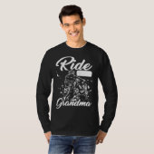 Dirt Bike Grandmother Mx Motocross Dirt Biking Gr Tシャツ (正面フル)