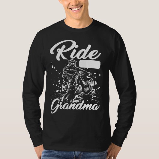 Dirt Bike Grandmother Mx Motocross Dirt Biking Gr Tシャツ (正面)