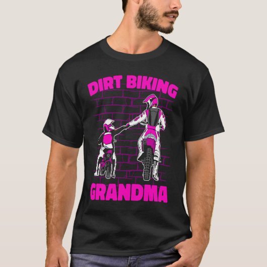 Dirt Bike Grandmother Mx Motocross Dirt Biking Gra Tシャツ (正面)