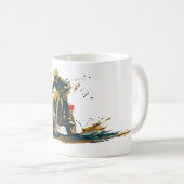 Dirt Bike Graphic Coffee Mug コーヒーマグカップ (正面右)