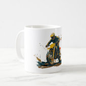 Dirt Bike Graphic Coffee Mug コーヒーマグカップ (正面左)