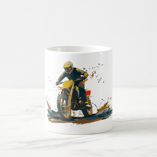 Dirt Bike Graphic Coffee Mug コーヒーマグカップ (中央)