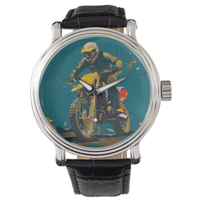Dirt Bike Graphic Watch 腕時計 (正面)