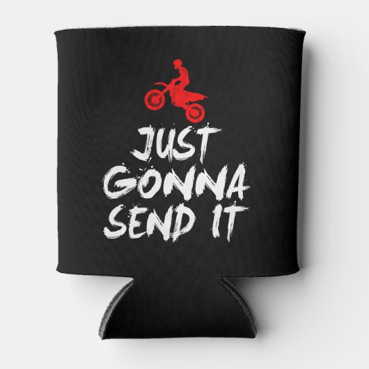 Dirt Bike Motocrossライダーレーサー 缶クーラー (正面)