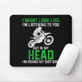 Dirt Bike Motocross Enduro Funny Quote Motorcycle  マウスパッド (マウス)