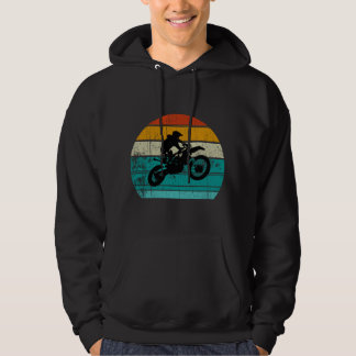 Dirt Bike Motocross Motorcycle Vintage Retro Boys  パーカ
