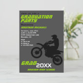 Dirt Bike Motocross PHOTOグリーン卒業 招待状 (スタンド正面)