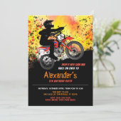 Dirt Bike/Motorbike Birthday Partyへの招待 招待状 (スタンド正面)