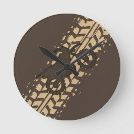 Dirt Bike Mud ラウンド壁時計