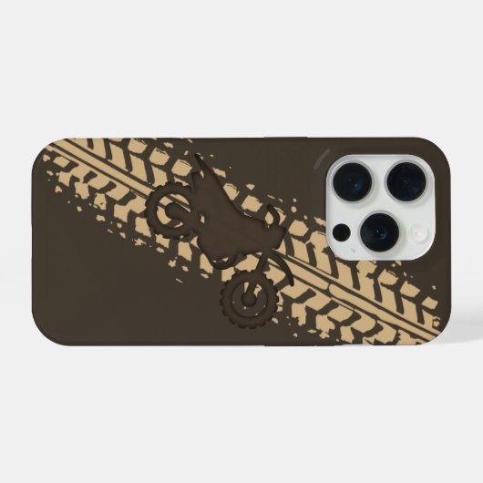 Dirt Bike Mud iPhoneケース (裏面横)