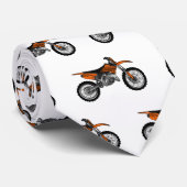 Dirt bike off-road motorcycle / motocross cartoon ネクタイ (ロール)