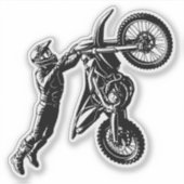 Dirt Bike Rider シール (正面)