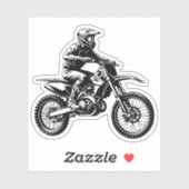 Dirt Bike Rider  シール (シート)