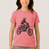 Dirt Bike Rider トライブレンドTシャツ (正面)