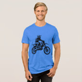 Dirt Bike Rider トライブレンドTシャツ (正面全面)