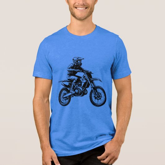 Dirt Bike Rider トライブレンドTシャツ (正面)