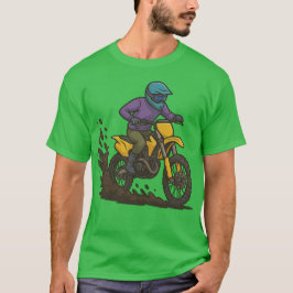 Dirt Bike Rider in Action Tシャツ