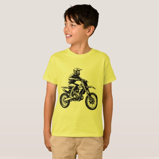 Dirt Bike Rider  Tシャツ (正面フル)