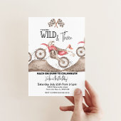 Dirt Bike Young Wildと3人の誕生日の招待状 招待状