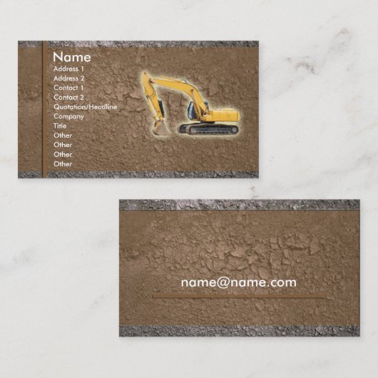 dirt_building 名刺 (正面/裏面)