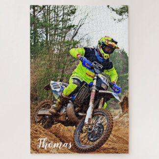 Dirt Motorcycle Bike Motocross Racing Personalized ジグソーパズル