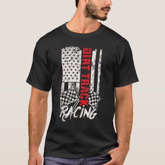 Dirt Track Racing  Racing Costume Motorcycles Tシャツ (正面)