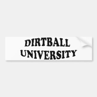 Dirtball大学バンパーステッカー バンパーステッカー