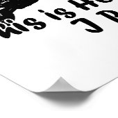 Dirtbikeこれが私のダート転がバイクもしくは自転車に乗る人 ポスター (角)