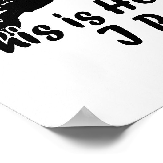 Dirtbikeこれが私のダート転がバイクもしくは自転車に乗る人 ポスター (角)