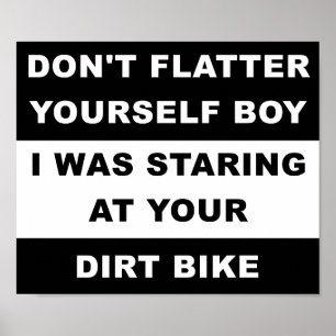 Dirtbikeのポスターを見おもしろいる ポスター
