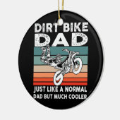 DirtbikeモトクロスダートバイクパパMXヴィンテージ セラミックオーナメント (左)