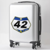 Dirtbike番号プレートシール シール (スーツケース)