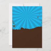 Dirtbike誕生日の招待Motocrossパーティー少年 招待状 (裏面)