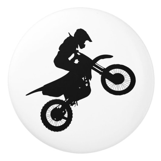 Dirtbike Motorcrossのドアノブの引き セラミックノブ (正面)