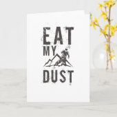 Dirtbikerは私の塵の土のバイクのオートバイを食べます カード (黄色い花)