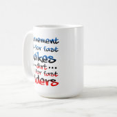 Dirts For Fast Riders Dirt Bike Motocross おもしろい コーヒーマグカップ (正面左)