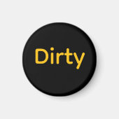 DIRTYロゴ食器洗い機 マグネット (正面)