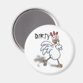 DIRTY食洗機(悲しい鶏) マグネット (正面/裏面)