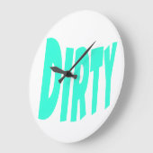 DIRTY, アクアフォント ラージ壁時計 (傾斜)