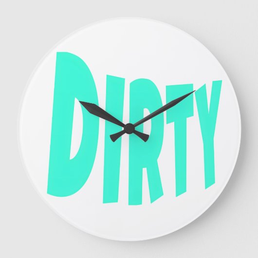 DIRTY, アクアフォント ラージ壁時計 (正面)