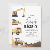 Dirty 3rd-y Construction 3rd Birthday 招待状 (正面)