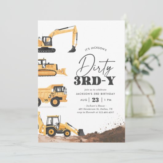 Dirty 3rd-y Construction 3rd Birthday 招待状 (スタンド正面)