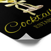 Dirty Bachelorette Martini Tail Club Martini Drink ポスター (角)