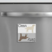 Dirty Clean Dishwasher Magnet Labrador Retriever マグネット