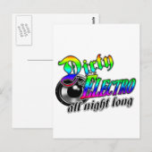 DIRTY ELECTRO All Night LONG DJ ポストカード (正面/裏面)
