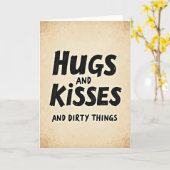 Dirty Hugs And Kisses Card カード (黄色い花)