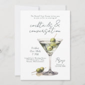 Dirty Martini Cocktails and Conversation Event 招待状 (正面)